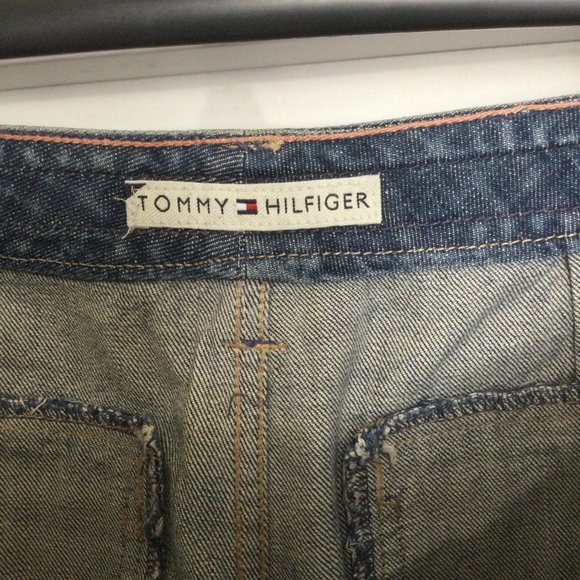 Tommy Hilfiger Size 8S Wide Legged Blue Jeans GUC - Picture 3 of 4